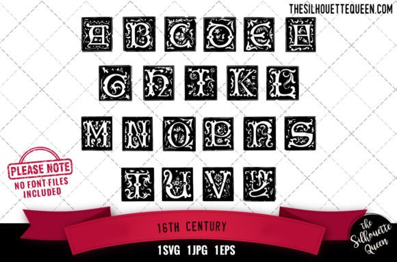 16th Century Alphabets: Premium Graphics for Crafts