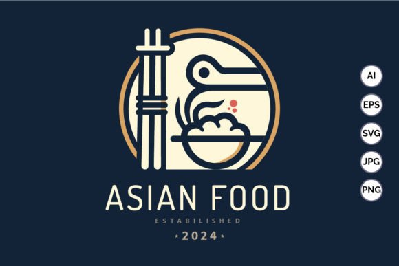 Asian Food Logo Template: Graphics & Logos Review