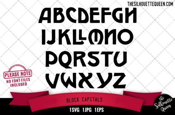 Block Capitals Alphabets: Bold Graphics for Crafts