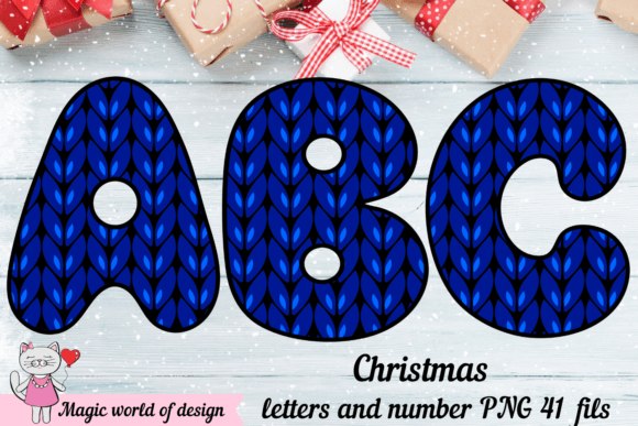 Blue Knitted Letters: Crafts & Graphics Review