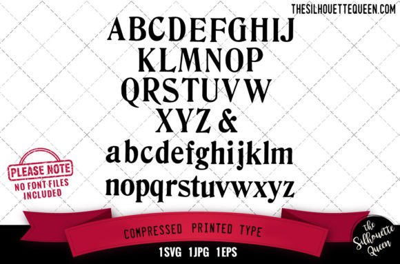 Compressed Printed Type: Bold Graphics for Crafts