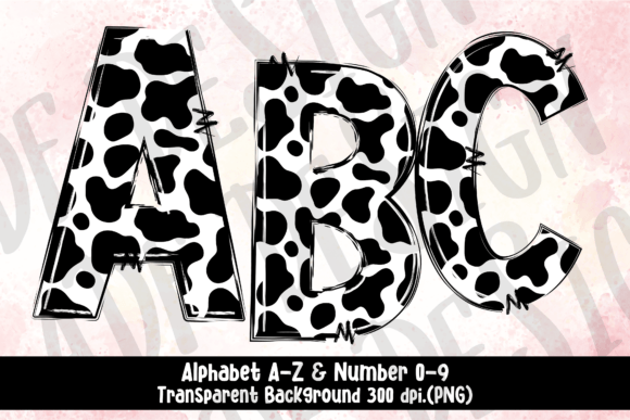 Cow Print Doodle Alphabet: A Designer's Review