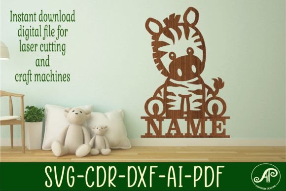 Cute Zebra Laser Cutting Signs for Etsy Shops