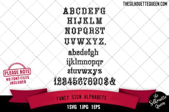 Fancy Sign Alphabets: Graphics for Crafts