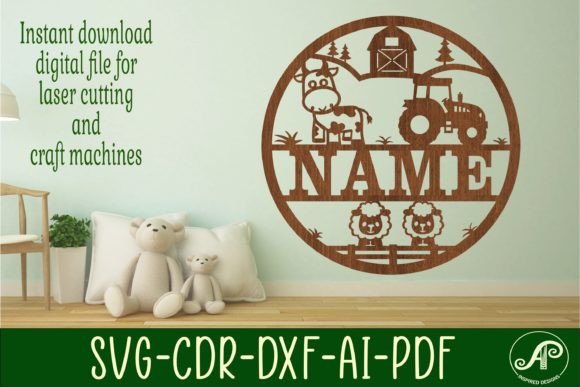 Farm Name Sign SVG: Laser Cutting & Wall Decor