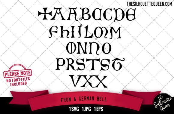 German Bell Graphics for Crafts and Branding