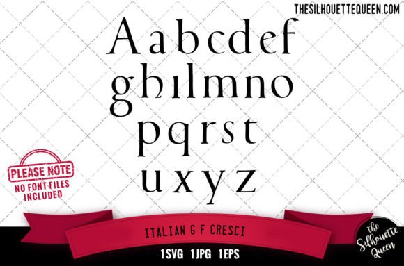.Italian.G.F.Cresci Alphabets: Premium Graphics for Crafts