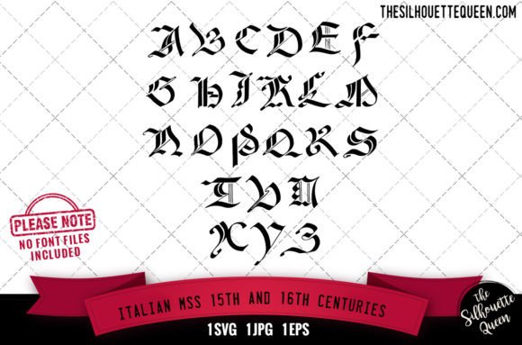Italian Mss 15th & 16th C Graphics for Crafts