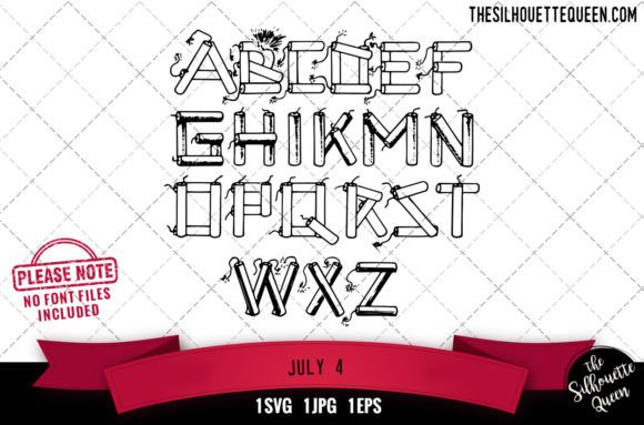 July Alphabets: Fresh Graphics for Crafts