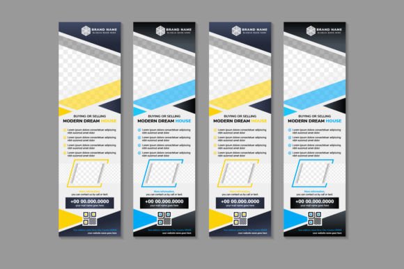 Modern Dream Vertical Banner: Graphics for Social Media Templates