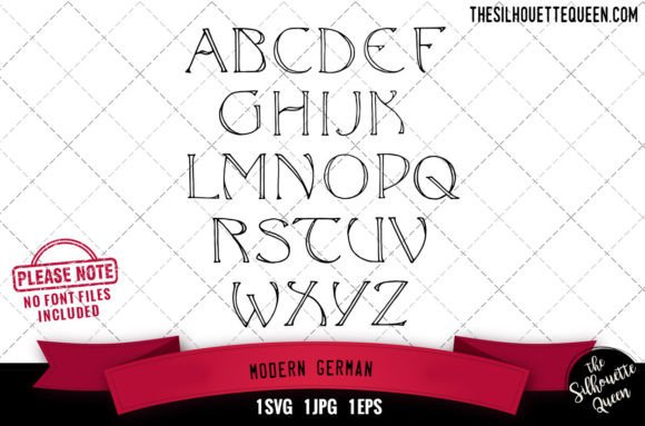 Modern German Alphabets: Graphics for Crafts & Brands