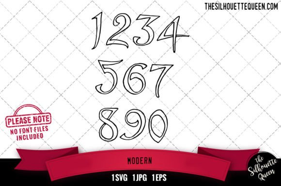 Modern Numerals: Fresh Graphics for Crafts & Sales