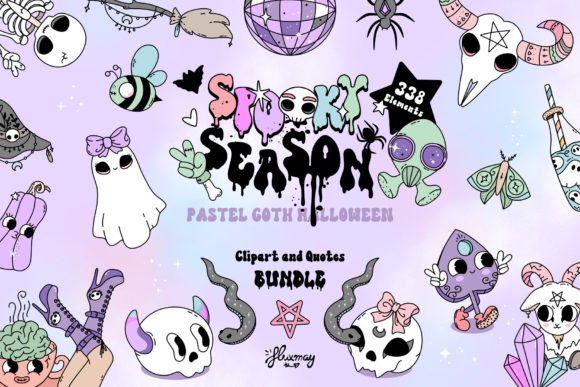Pastel Goth Spooky Halloween Bundle: A Designer's Review