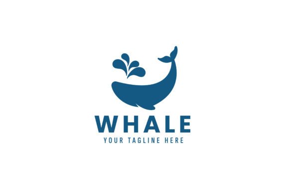 Whale Logo Vector Icon Illustration for Graphics and Logos
